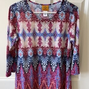 Ruby Rd. Multicolor top